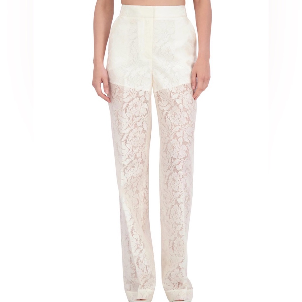 BCBGMaxAzria Cream Lace Women's Trousers